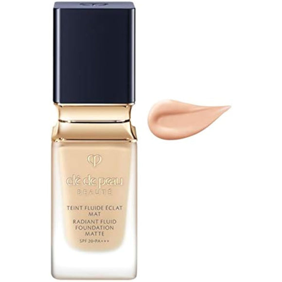 Shiseido Cle de Peau Beaute Teint Fluide Eclat Matte SPF20 PA+++ Pink Ocher 10 (Limit 1 per person) [Official Japanese Product]