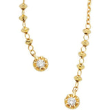 [Vendome Aoyama] Earrings K18 Yellow Gold AGVA1055 DI Champagne Cocktail Diamond