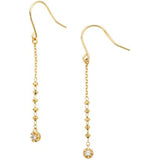 [Vendome Aoyama] Earrings K18 Yellow Gold AGVA1055 DI Champagne Cocktail Diamond