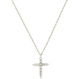 [Vendome Aoyama] Necklace Platinum Diamond 0.1ct Cross APVN159945DI