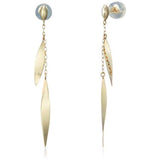 [VIHA Vendome Aoyama] Earrings K10 Yellow Gold Leaf GJVA0270 YG