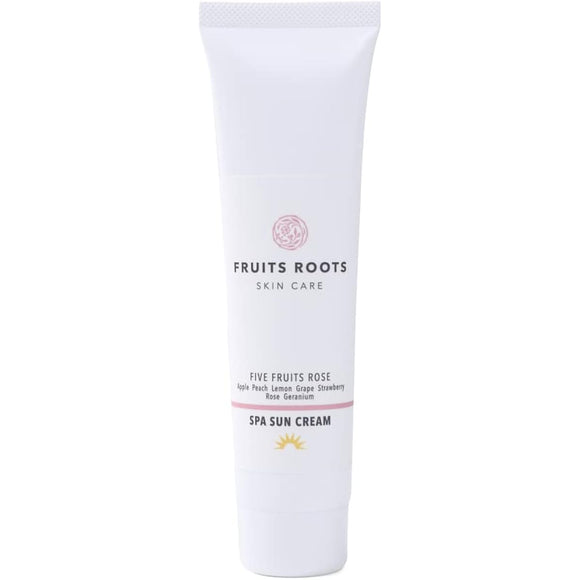 Fruit Roots Spa Sun Cream 70ml Organic Additive-free UV Sunscreen Cream Rose Geranium Scent For the Whole Body Skin Care FRUITSROOTS