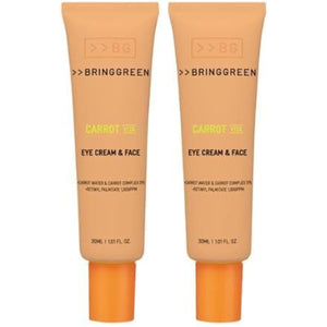 BRINGGREEN Bring Green Carrot Vita Eye Cream and Face Double Special (30mL*2) Korean Cosmetics K-Beauty