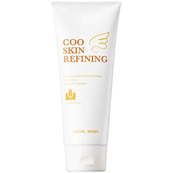 Coo Skin Refining Facial Wash (130g) Yeast Natural yeast Facial cleanser Facial cleanser Foam Floral scent For oily and dry skin Pores Pore care Transparency Natural Moisturizing Botanical Organic Made in Japan