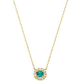 [VA VENDOME AOYAMA K18YG Diamond 0.04ct [May Birthstone] Emerald Necklace GGVN007440EM