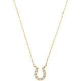 [VIH Vendome Aoyama] Necklace K10 Yellow Gold Diamond Horseshoe GJVN033640DI