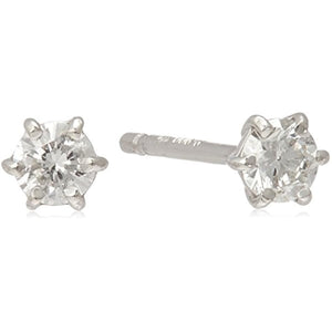 [VIE Vendome Aoyama] Earrings Platinum VI (VIA) Diamond 0.12ct Single Stone GPAA0026 DI