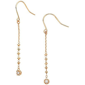 Vendome Aoyama Earrings K18 Pink Cold Champagne Cocktail Diamond AGAA1055 DI