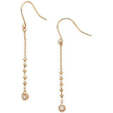 Vendome Aoyama Earrings K18 Pink Cold Champagne Cocktail Diamond AGAA1055 DI