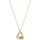 [Vendome Aoyama] Necklace August Birthstone K10 Yellow Gold Birthday Stone (Peridot) AJVN147440PD