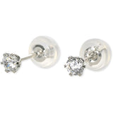 VA Vendome Aoyama Earrings K10 Yellow Gold Cubic Zirconia Studs GAVA0032 CZ