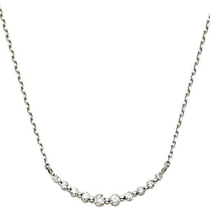 [Vendome Aoyama] Necklace K10 White Cold Diamond Ruel AJBN136340DI