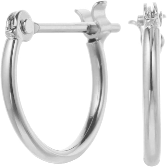 [Piena] Platinum 900 pt900 Mini Hoop Small Thin Simple Inner Diameter Approx. 8.3mm Made in Japan Earrings for Women