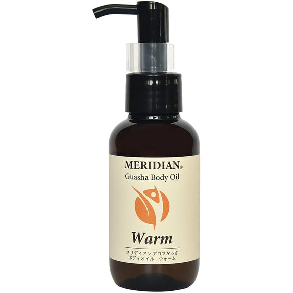 Body oil for guasha massage MERIDIAN Aroma guasha body oil 100ml (warm) for back, legs, thighs, arms, stomach, guasha massage oil