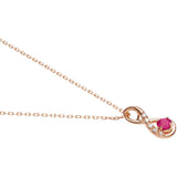 [Vendome Aoyama] Necklace K18 Pink Cold Basic Ruby AGAN622140RU