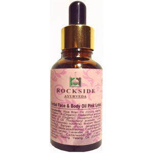 ROCKSIDE AYURVEDA FACE & BODY OIL PINK LOTUS 30ml