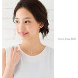 [Jewelry Shop M] Necklace K18 18K Gold Azuki Chain 0.7mm Width 40cm Made in Japan Simple Women's