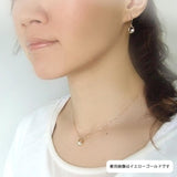 [Vendome Aoyama] [Kengo Kuma + MA,YU] K10 White Gold Freshwater Pearl TEEHAUS Earrings [Kengo Kuma] KMHA0023 PF