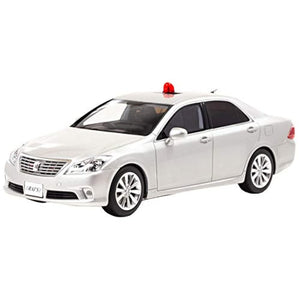 RAI'S 1/18 Toyota Crown (GRS202) 2011 Police Headquarters Transportation Department Traffic Cover Vehicle Silver