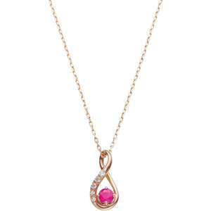 [Vendome Aoyama] Necklace K18 Pink Cold Basic Ruby AGAN622140RU