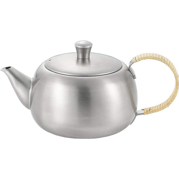 Yoshikawa YJ2893 Stainless Steel Teapot, 16.9 fl oz (500 ml), Horizontal Hand, Made in Japan