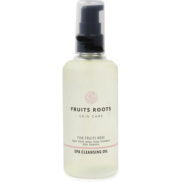 Fruit Roots Spa Cleansing Oil 100ml Organic Additive-free Cosmetics Cleansing Oil Rose Geranium Scent Skincare FRUITSROOTS