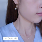 [Vendome Aoyama] Earrings K18 Yellow Gold Akoya Pearl Curve AGVA1258 PA