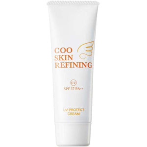 Coo Skin Refining UV Protect Cream (40g) Yeast Natural Yeast UV Cream Floral Scent For Oily and Dry Skin Pores Pore Care Transparency Natural Moisturizing Botanical Organic Made in Japan