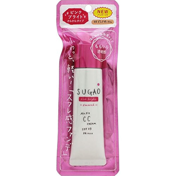 Sugao Air Fit CC Cream Pink Bright Pure Ocher 25g