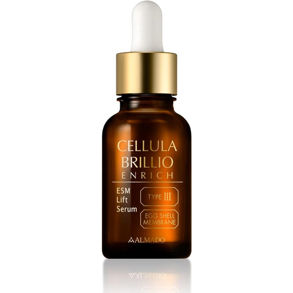 ALMADO Cellular Brillio Enrich [Moisturizing Serum, Eggshell Membrane, Hyaluronic Acid, Texture, Transparency] 30mL/1 bottle