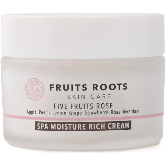 Fruit Roots Spa Moisture Rich Cream 50ml Organic Additive-free Cream Rose Geranium Scent Skin Care FRUITSROOTS