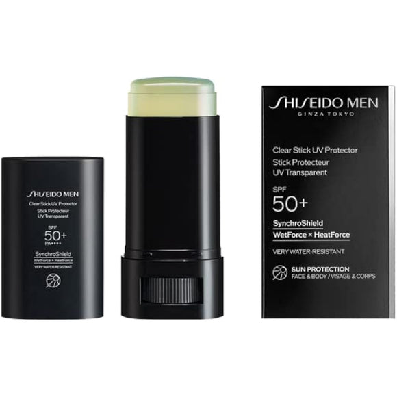 SHISEIDO MEN Clear Stick UV Protector Sunscreen for Men SPF50+ PA++++ Citrus Woody 20g