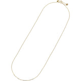 [Fairy Cullet] K18 Gold Square Azuki Chain Necklace 1mm Width Women's