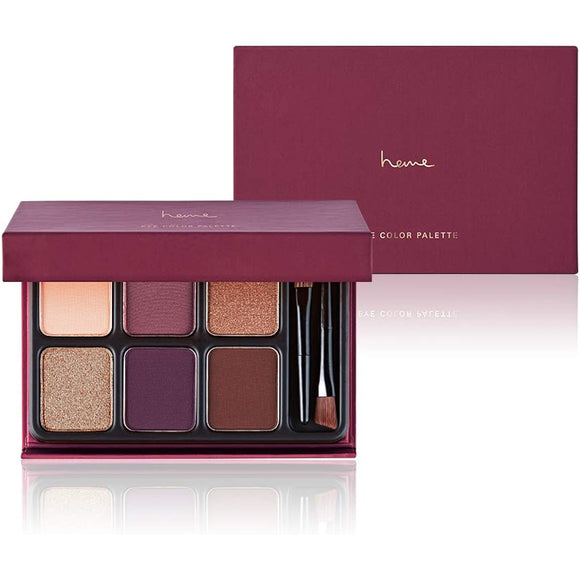 heme 6-color eyeshadow palette (6 colors in total) PURPLE BLOSSOM Taiwanese cosmetics 1 piece (x 1)