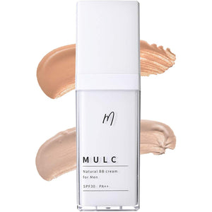 MULC BB Cream, Light Beige, Sweat-resistant, Men's, Men's Makeup, Serum, Cream, Foundation, Makeup Base, Sunscreen, SPF30 PA++, 30g