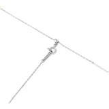 [Fairy Cullet] Pt850 Cut Azuki Certified 0.9mm Width 45cm Approx. 1.7g Slide Pin Platinum Necklace