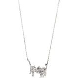 Vendome Boutique Asahiyama Zoo Support Product Amur Tiger Brothers Necklace VBSN101946SI