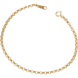 [Fairy Cullet] 18K Gold Bracelet K18 Rolo Chain Width 2.6mm Length 18cm