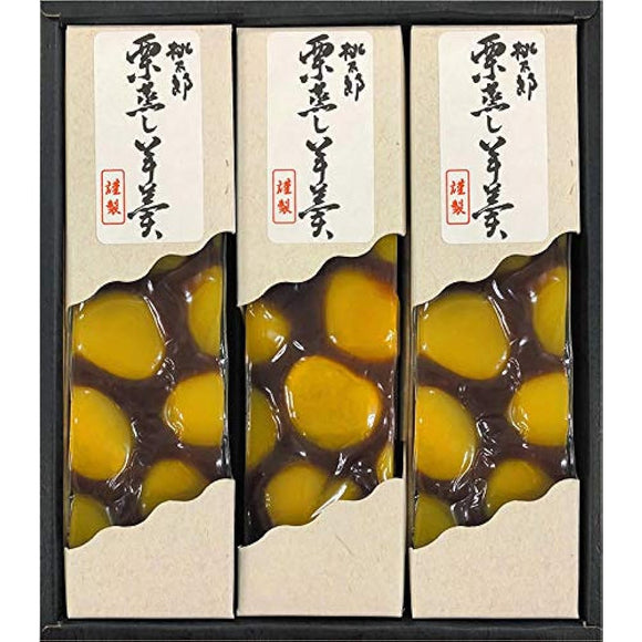 Momotaro Seika 3 Bottles, Steamed Chestnut Yokan, 7.4 oz (210 g) x 3 Bottles