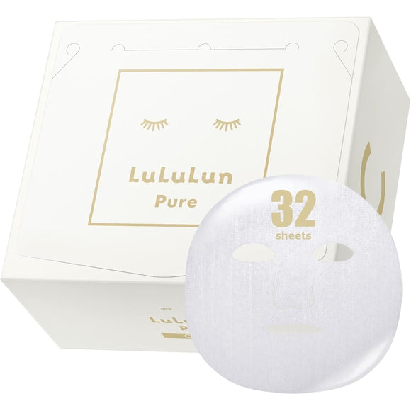 Glide Enterprises Lululun Face Mask Pure White 6FB 32 pieces