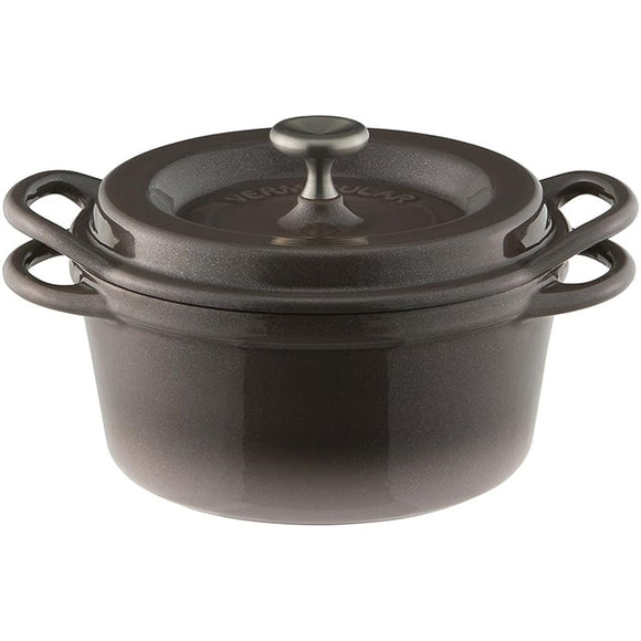 Vermicular Oven Pot Round 14cm Anhydrous Hollow Pot Pearl Brown BRN14R
