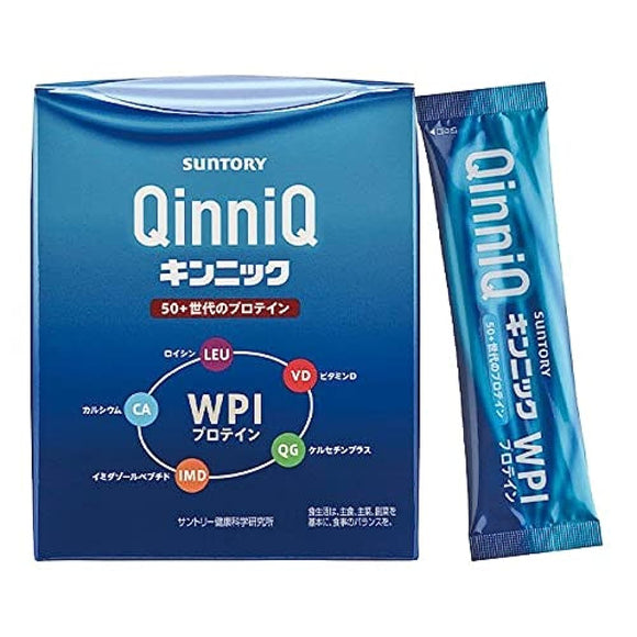Suntory Wellness QinniQ Protein WPI BCAA Zero Sugar Low Calorie 30 Packets / About 10-30 Days