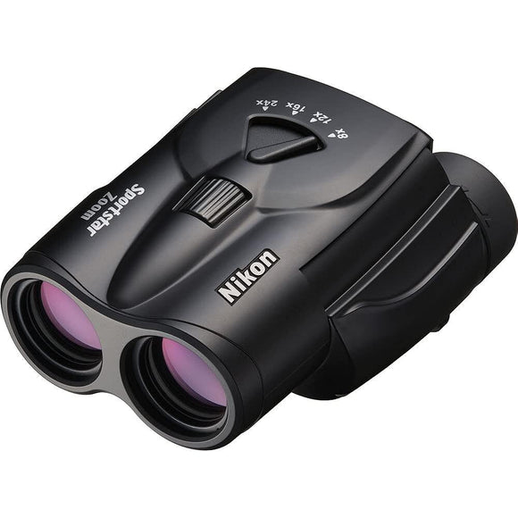 Nikon SPZ8-24X25BK Sportstar Zoom Binoculars 8-24x25 Porro Prism 8-24x 25 Caliber Black