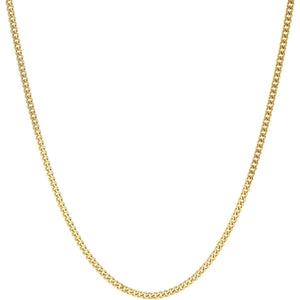 [Fairy Carret] 18K Gold Necklace, K18, 2-Sided Kihei Chain, Made in Japan, Certified, 45cm, Clasp (Approx. 10g, Width 2.46mm)