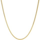 [Fairy Carret] 18K Gold Necklace, K18, 2-Sided Kihei Chain, Made in Japan, Certified, 45cm, Clasp (Approx. 10g, Width 2.46mm)