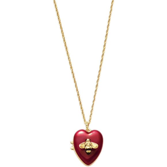 Vendome Boutique Necklace Heart Bee Locket VBMP364760R2