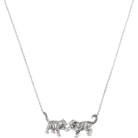 Vendome Boutique Asahiyama Zoo Support Product Amur Tiger Brothers Necklace VBSN101946SI