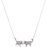 Vendome Boutique Asahiyama Zoo Support Product Amur Tiger Brothers Necklace VBSN101946SI