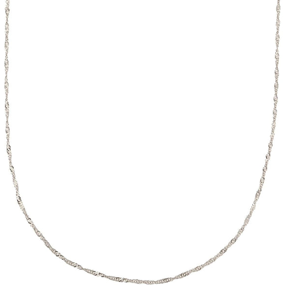 [Fairy Carret] Platinum Necklace Pt850 Screw Chain 40cm (Width 0.9mm 1g)