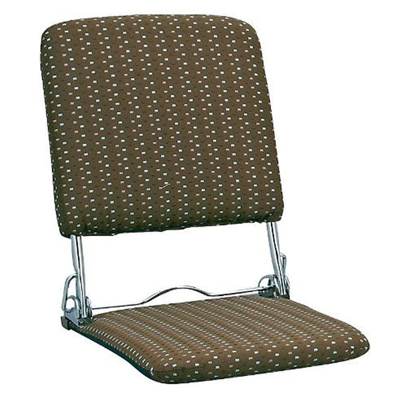 Miyatake Seisakusho PLACE YS-424 BR Floor Chair, Width 15.7 x Depth 20.1 - 28.7 x Height 17.3 - 20.9 inches